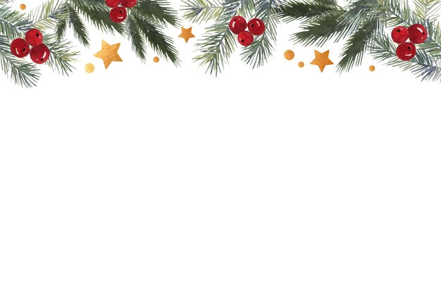 Élément de Noël d'aquarelle isolé
