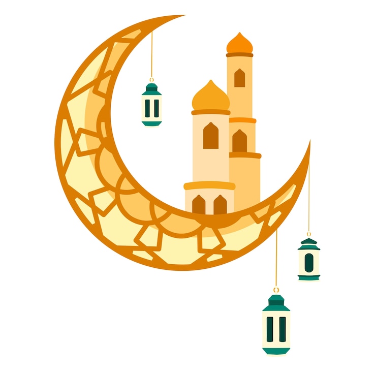 PSD gratuit élément de la nouvelle année islamique isolé