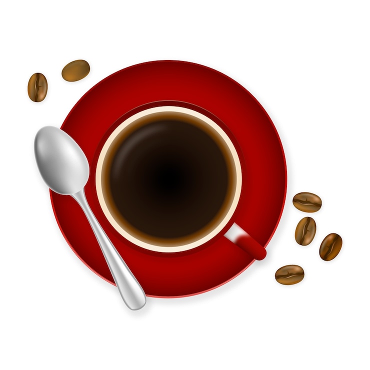 PSD gratuit élément de tasse à café réaliste