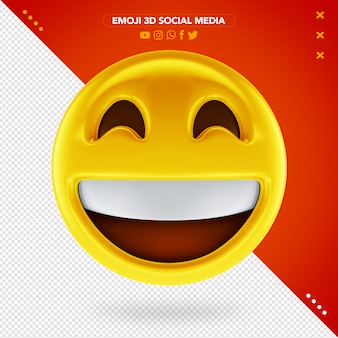 Modele Premium Emoji 3d Sourire Tres Heureux Modele Premium Emoji 3d Sourire Tres Heureux
