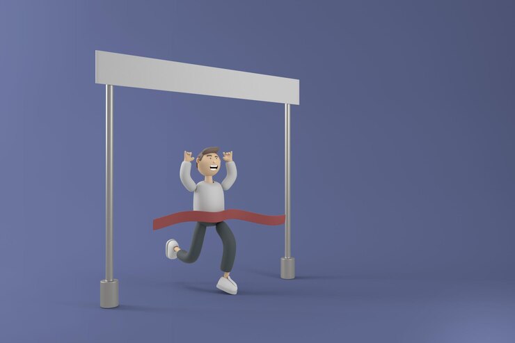 PSD gratuit des entrepreneurs prospères de personnages 3d dans le monde des affaires mènent l'entreprise à son apogée