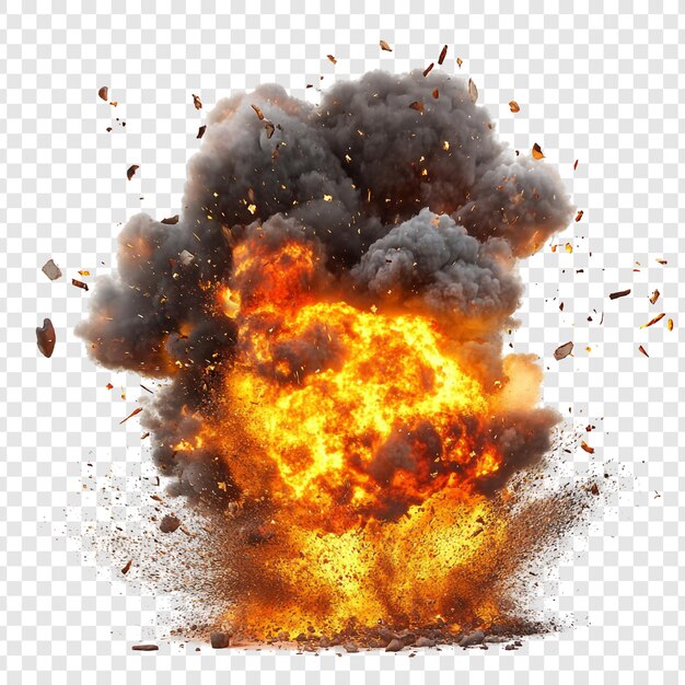 Une explosion ardente Une représentation visuelle de la puissance et de la destruction de l'explosion