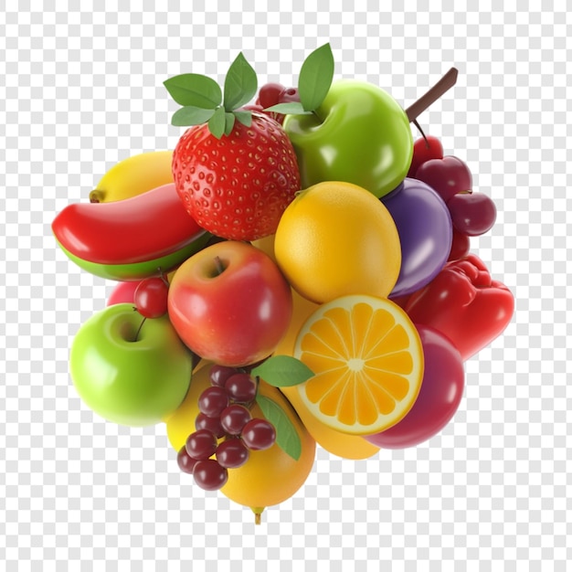 Une explosion de fruits vibrants débordant de douceur juteuse un délicieux mélange de couleurs et de saveurs