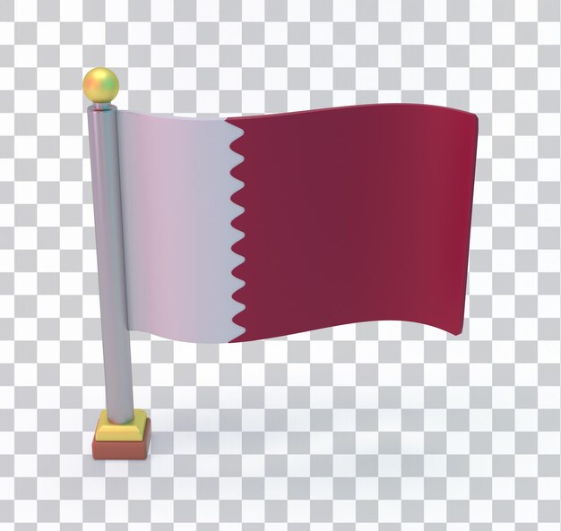 Face avant du drapeau du Qatar