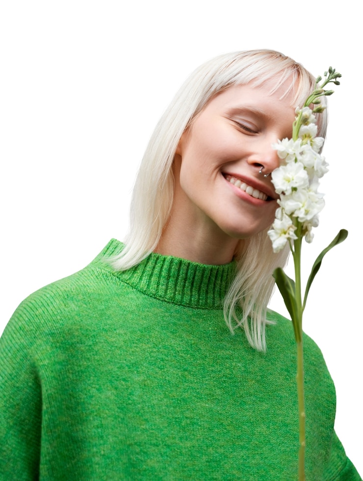 PSD gratuit une femme albino isolée