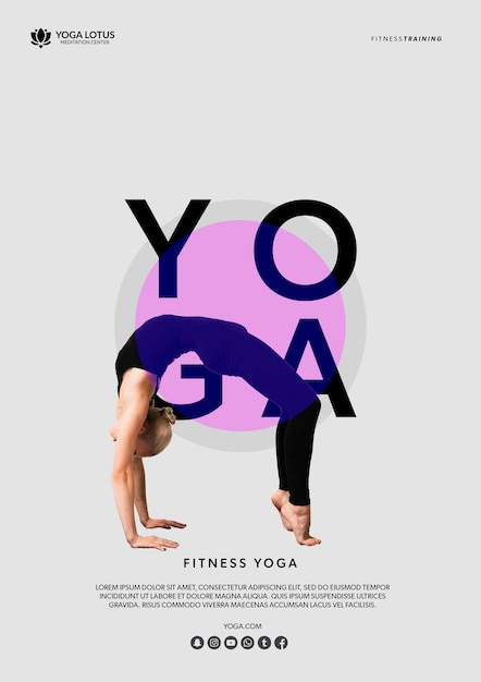 PSD gratuit femme, yoga, pont, position