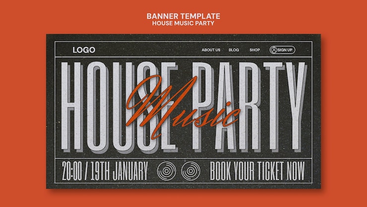 PSD gratuit fête de musique house
