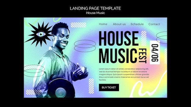 PSD gratuit fête de musique house