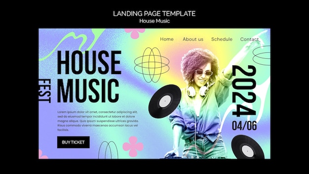 PSD gratuit fête de musique house