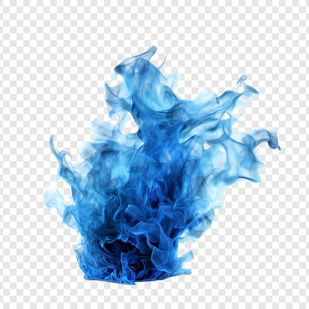 PSD gratuit feu bleu isolé sur fond transparent