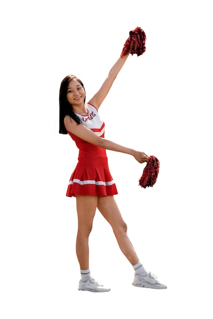 PSD gratuit figure isolée de pom-pom girl