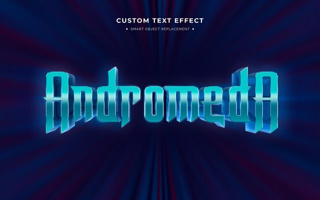 Film spatial et effet de style de texte 3d de jeu vidéo