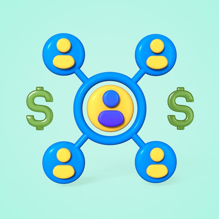 PSD gratuit financial network and business connections