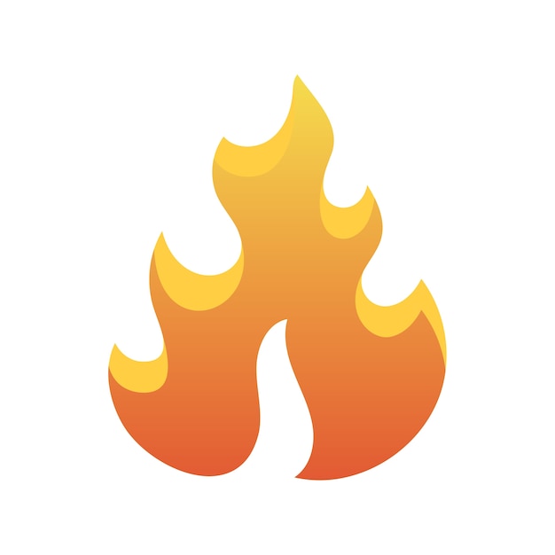 PSD gratuit flammes design plat isolées