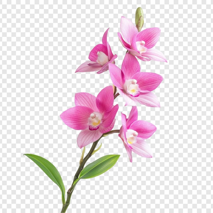 PSD gratuit la fleur d'orchidée rose époustouflante une vue rapprochée d'une beauté délicate