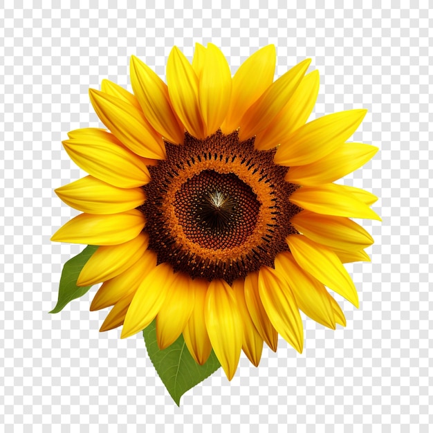 PSD gratuit fleur de tournesol isolée sur fond transparent