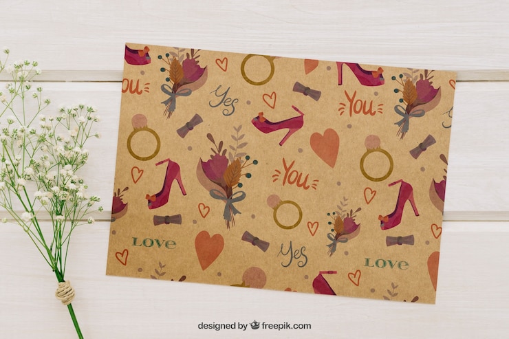 PSD gratuit fleurs et modèle