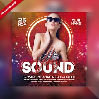 Flyer dj sound party