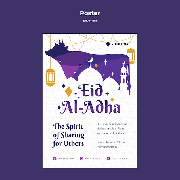 Flyer Pour Eid Mubarak