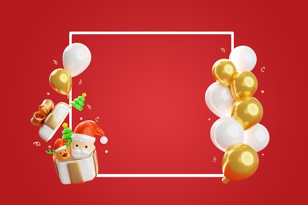 PSD gratuit fond 3d pour la célébration de la saison de noël