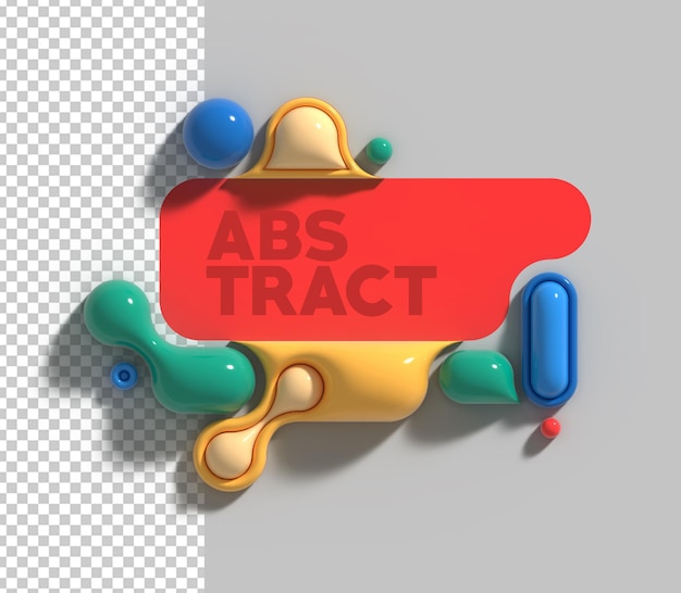 PSD gratuit fond abstrait illustration numérique 3d conception d'affiche