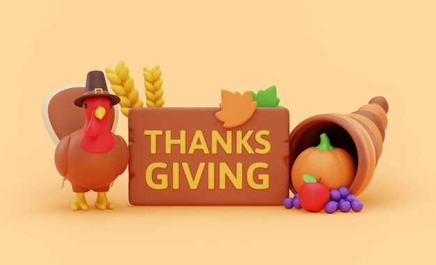 Fond De Joyeux Thanksgiving Avec Design D'icônes