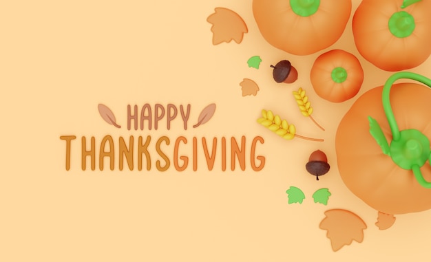 PSD gratuit fond de joyeux thanksgiving avec design d'icônes