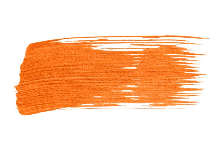 PSD gratuit fond de pinceau orange néon