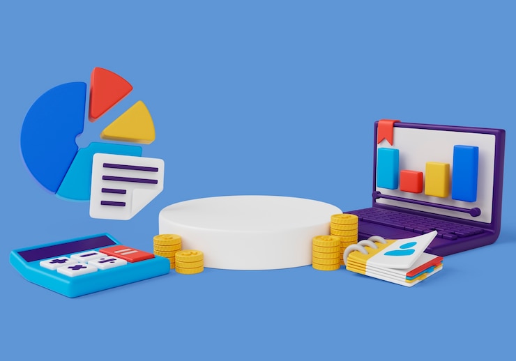PSD gratuit fond de podium d'affaires 3d