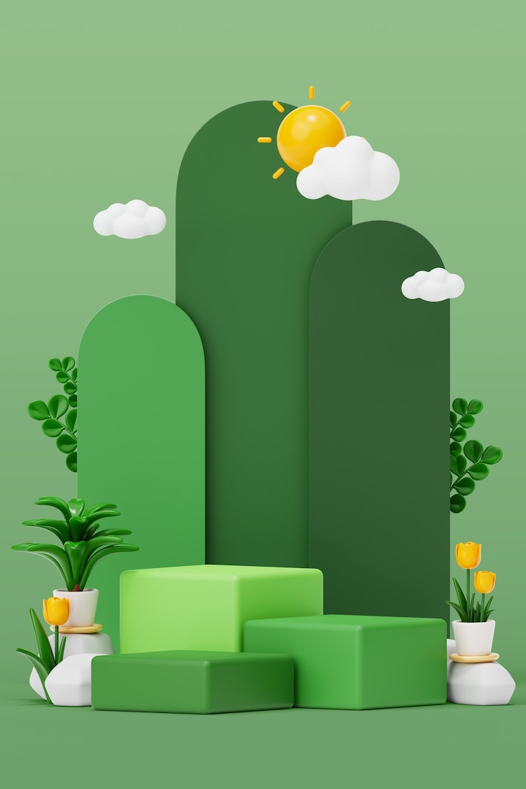 PSD gratuit fond de podium vertical nature