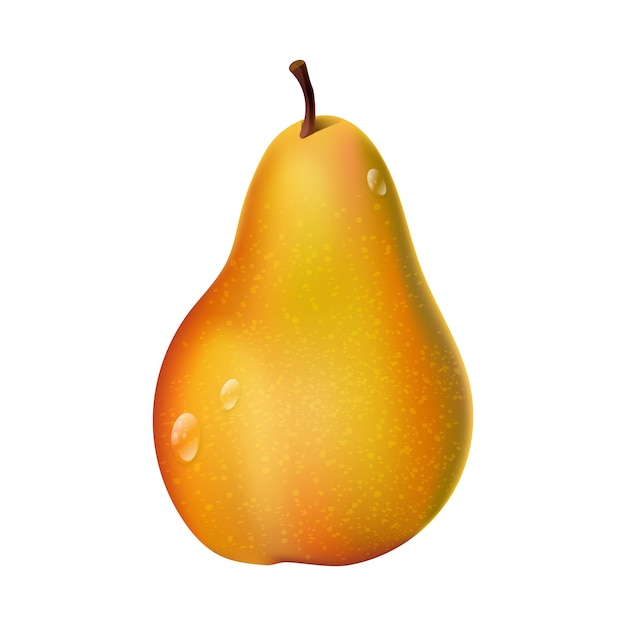Fond de poire fraîche réaliste
