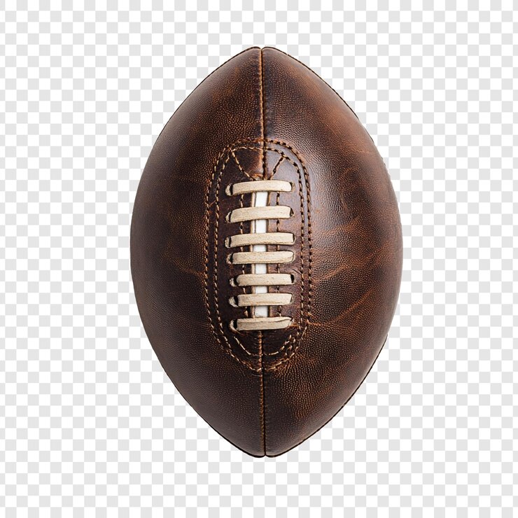 PSD gratuit football américain en cuir brun vintage
