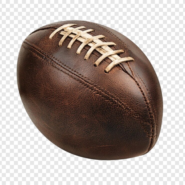 PSD gratuit football américain vintage une balle de cuir classique