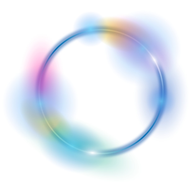 Forme de cercle au néon