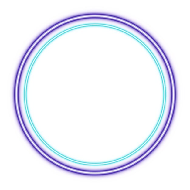 Forme de cercle au néon