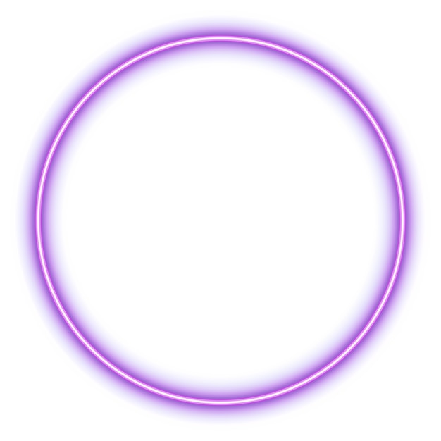 Forme de cercle au néon