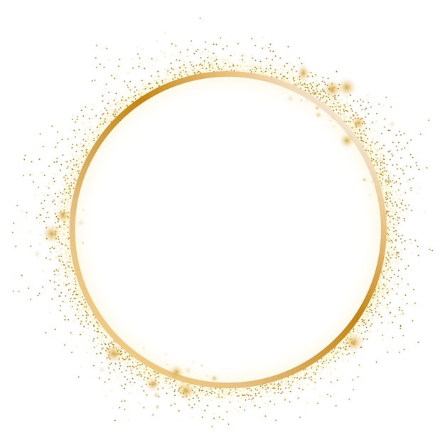 Forme de cercle doré