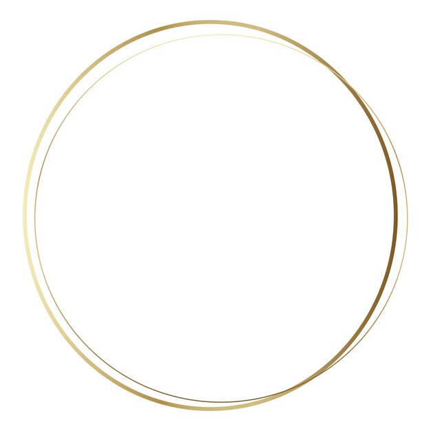 Forme de cercle doré