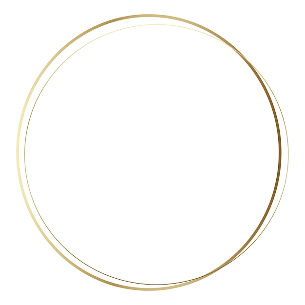 Forme de cercle doré