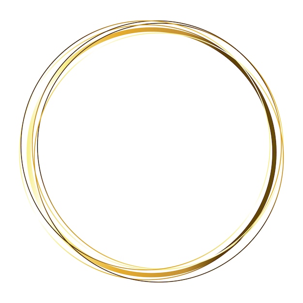 Forme de cercle doré