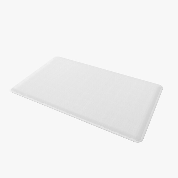 Forme de tapis rectangle isolé