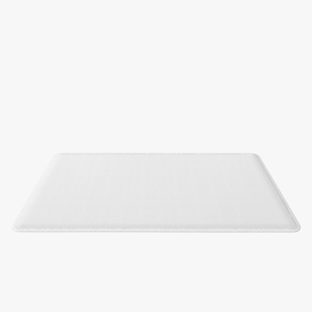 Forme de tapis rectangle isolé