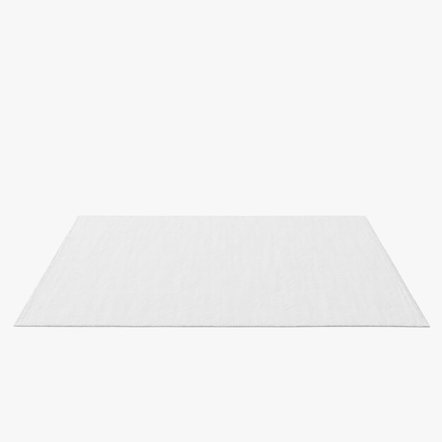 Forme de tapis rectangle isolé