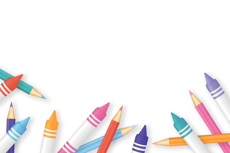 PSD gratuit fournitures scolaires réalistes