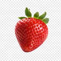 PSD gratuit fruit de fraise isolé sur fond transparent