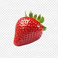 PSD gratuit fruit de fraise isolé sur fond transparent