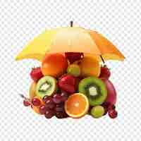 PSD gratuit fruit parapluie isolé sur fond transparent