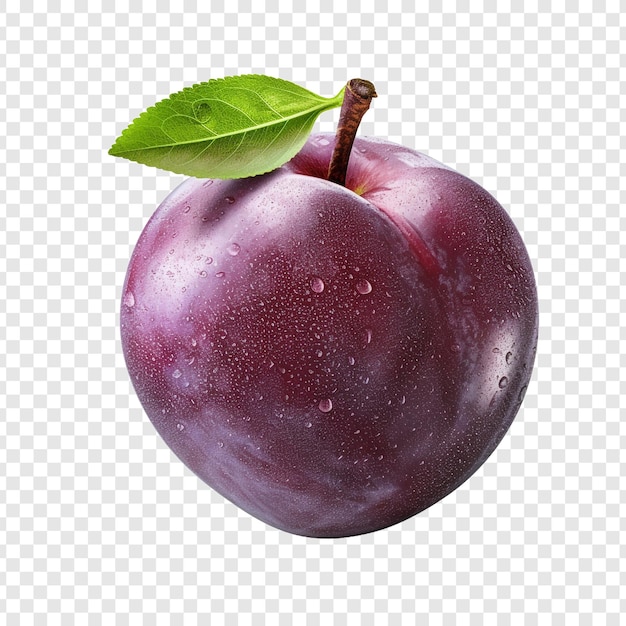 PSD gratuit fruit de prune isolé sur fond transparent