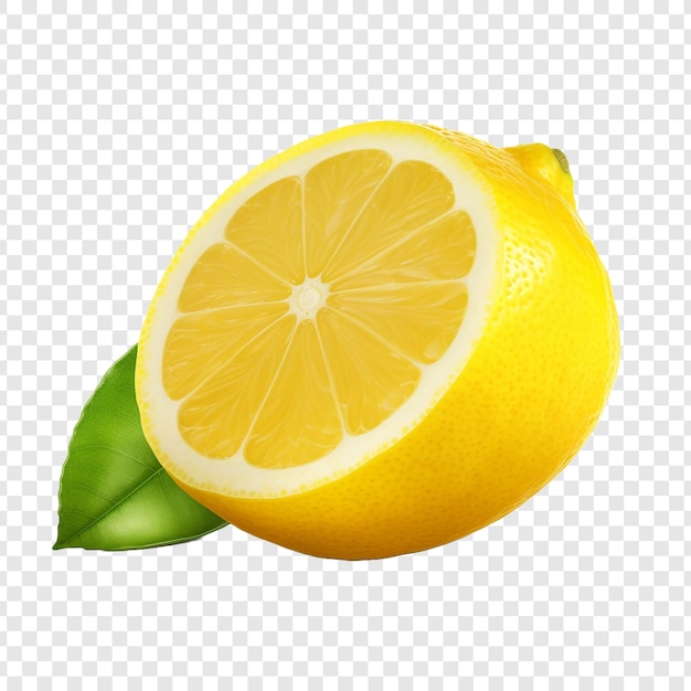 PSD gratuit des fruits isolés de citron sur un fond transparent