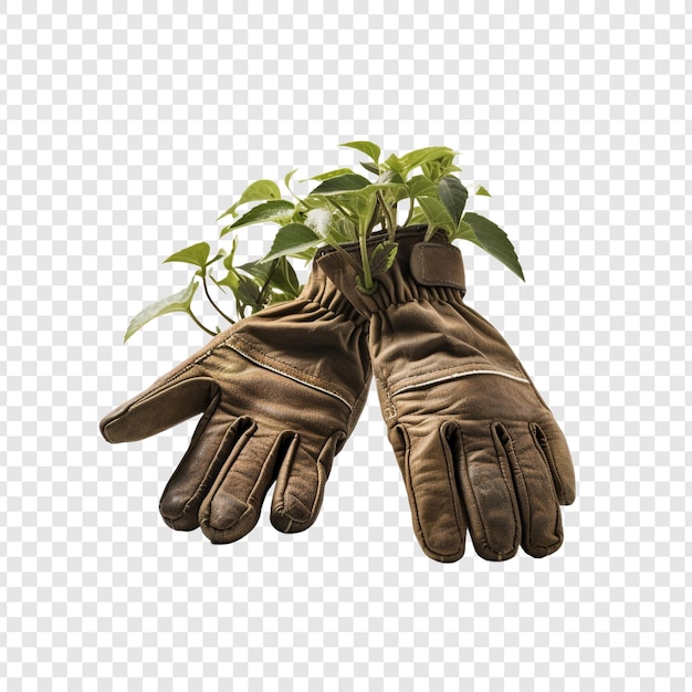 PSD gratuit gants de jardinage isolés sur fond transparent